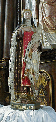 Statue de Sainte Koupaia à Langoat