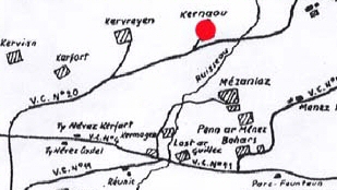  Situation du Manoir de Kernaou