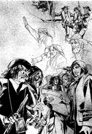 Proclamation du Code Paysan (Dessin de Patrice Auffret)