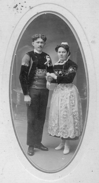1923, Laurent Kergourlay et Marie-Anne Le Goff