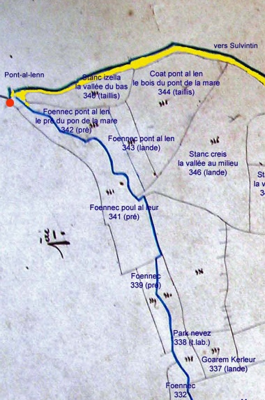 Les parcelles de Kerveady à Pont-Allen