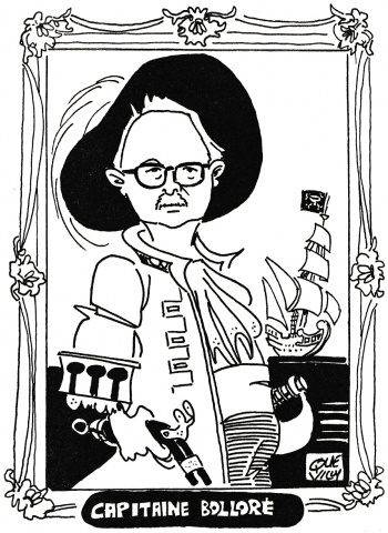 Croquis de Laurent Quevilly publié dans « Mémoires parallèles », Gwenn-Aël Bolloré, Editions Jean Picollec 1996 ~ Billet GT du 07.02.2015