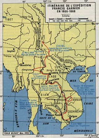 La carte de Cochinchine pendant la conquête