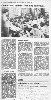Ouest-France, édition de Quimper, avril 1984