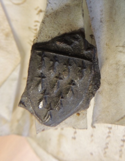 Chartier de Kérézellec, 32J81, sceau avec dix mouchetures d'hermines