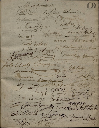 Signatures des pétitionnaires