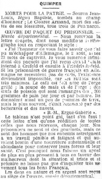L'Ouest-Eclair, 5 septembre 1916