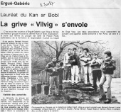 Ouest-France, édition de Quimper, 27 avril 1987