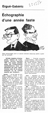 Ouest-France, édition de Quimper, 22 décembre 1987