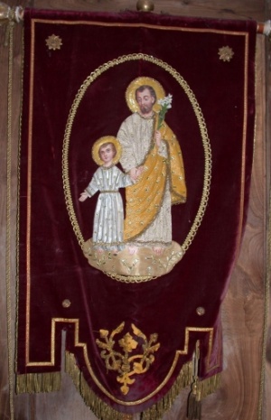 St Thurial sur une bannière de procession