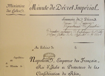 AF-IV-1217. Décret de restitution de la chapelle de Kerdévot