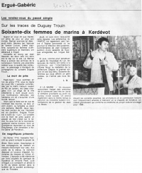 Ouest-France, édition de Quimper, 31 mars 1987