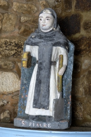 Saint-Fiacre et sa bêche
