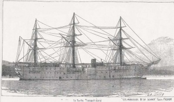 Le navire "Sarthe" 
