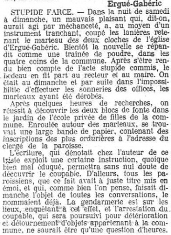 L'Ouest-Eclair, 4 janvier 1910