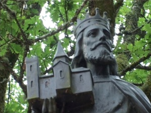 saint Judicael à l'abbaye de Paimpont